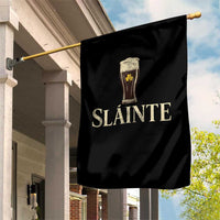 Funny Slainte Stout Beer Irish Drinking St Patricks Day Garden Flag