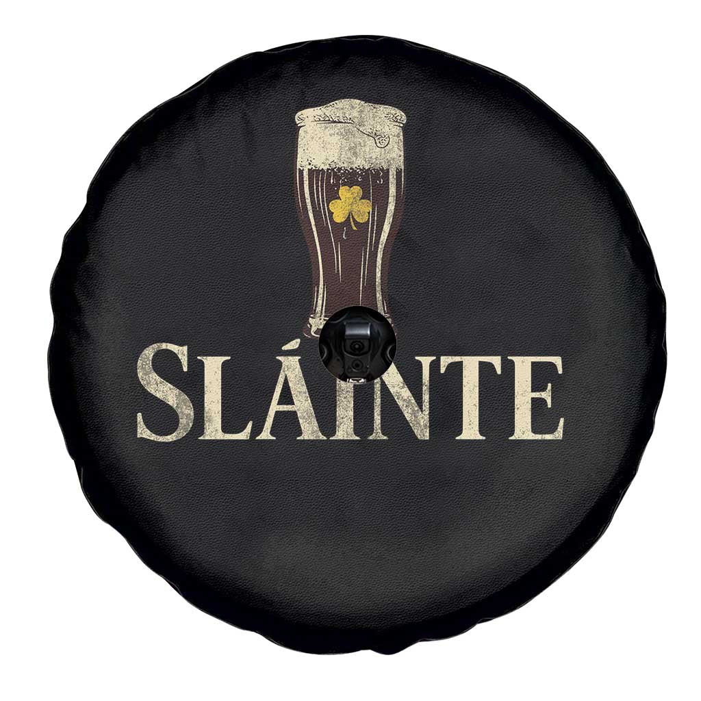 Funny Slainte Stout Beer Irish Drinking St Patricks Day Spare Tire Cover