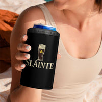 Funny Slainte Stout Beer Irish Drinking St Patricks Day 4 in 1 Can Cooler Tumbler