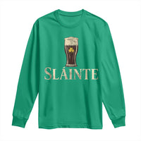 Funny Slainte Stout Beer Irish Drinking St Patricks Day Long Sleeve Shirt