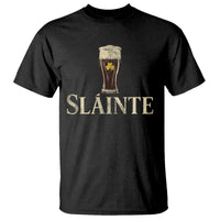 Funny Slainte Stout Beer Irish Drinking St Patricks Day T Shirt