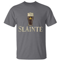 Funny Slainte Stout Beer Irish Drinking St Patricks Day T Shirt
