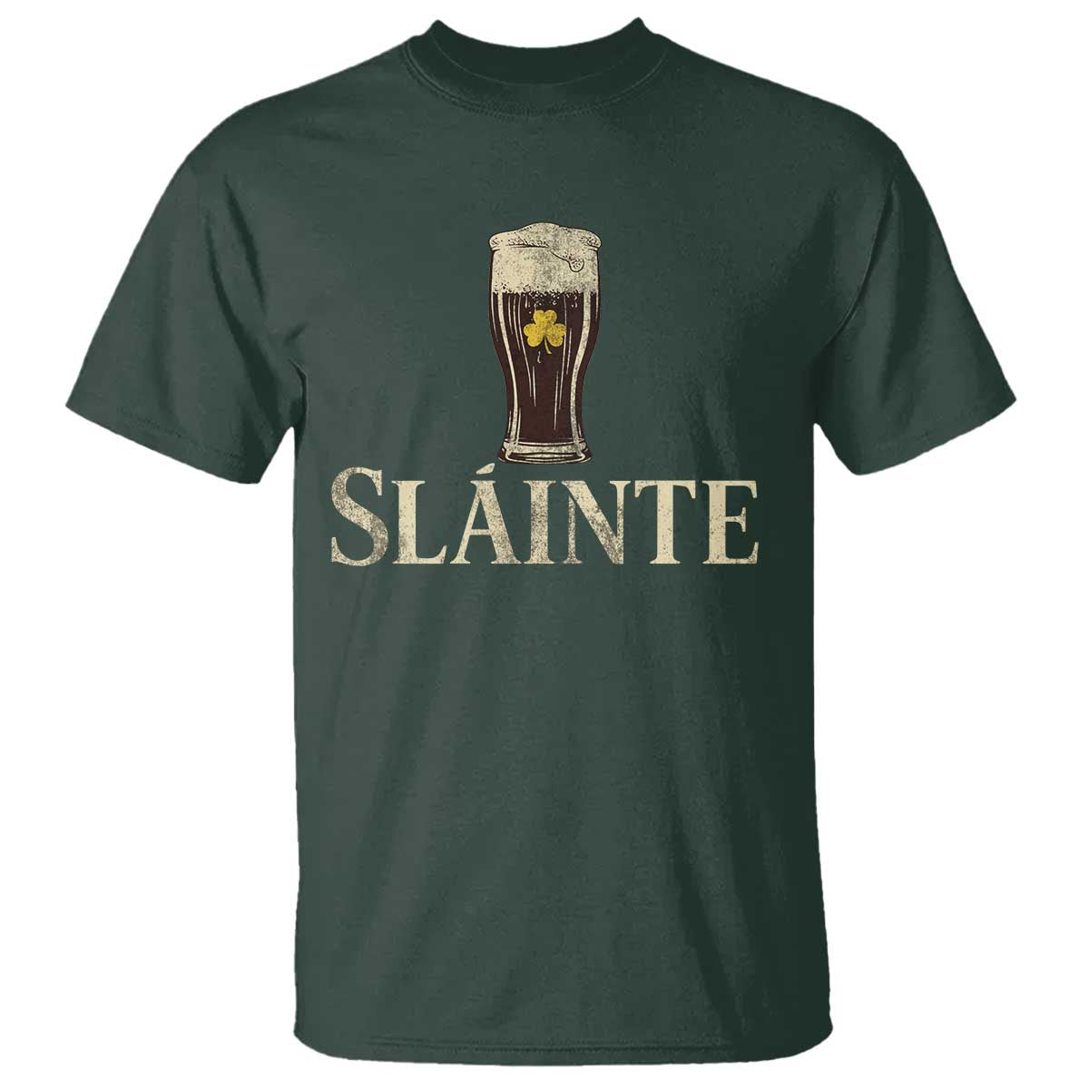 Funny Slainte Stout Beer Irish Drinking St Patricks Day T Shirt