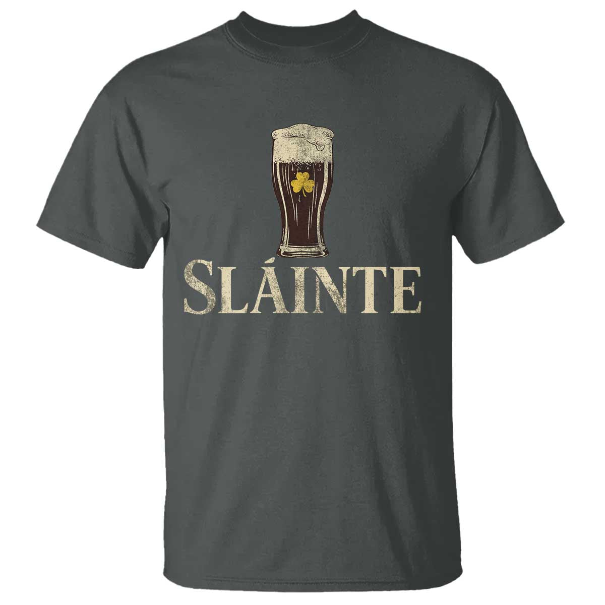 Funny Slainte Stout Beer Irish Drinking St Patricks Day T Shirt