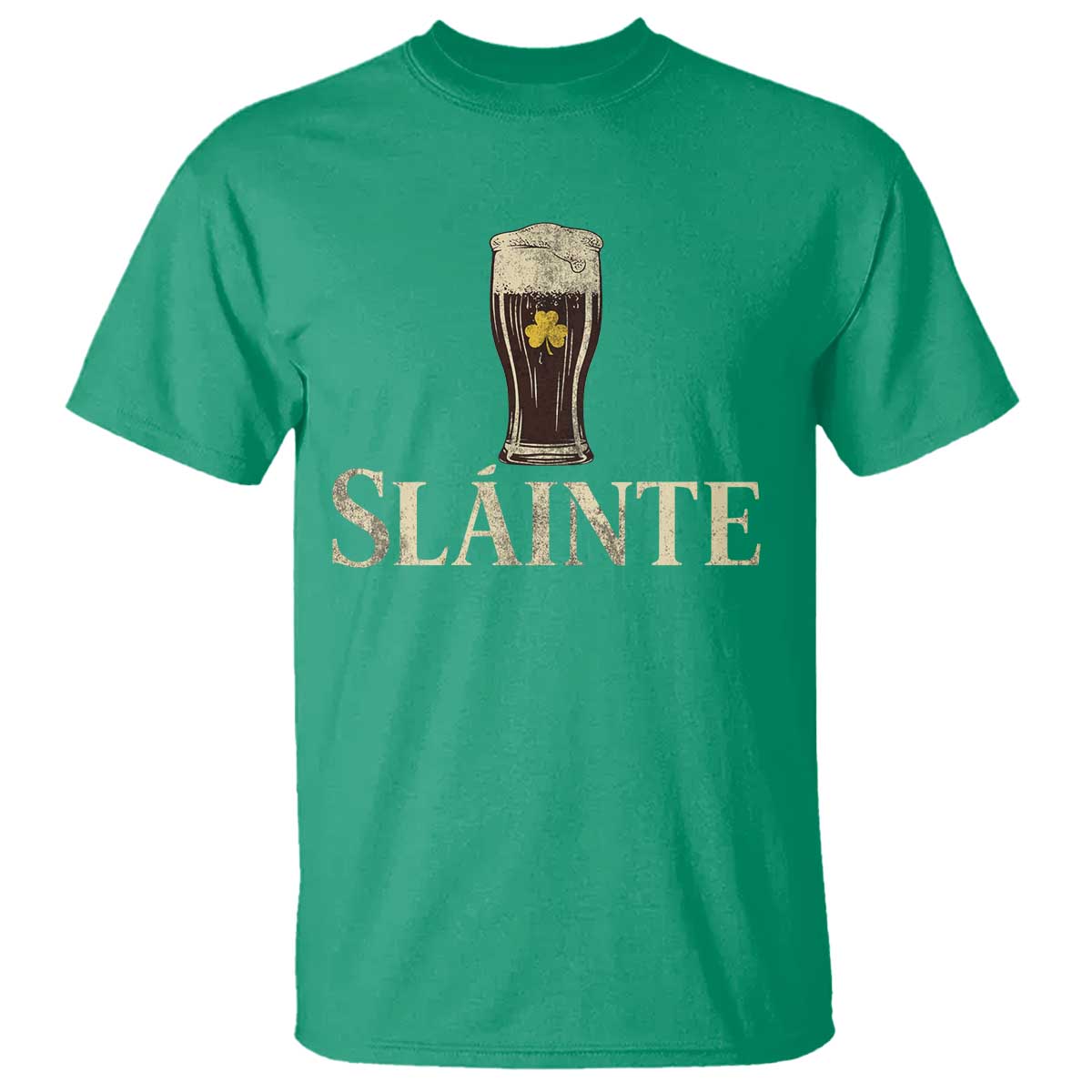 Funny Slainte Stout Beer Irish Drinking St Patricks Day T Shirt