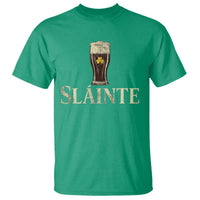 Funny Slainte Stout Beer Irish Drinking St Patricks Day T Shirt