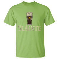 Funny Slainte Stout Beer Irish Drinking St Patricks Day T Shirt
