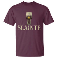 Funny Slainte Stout Beer Irish Drinking St Patricks Day T Shirt