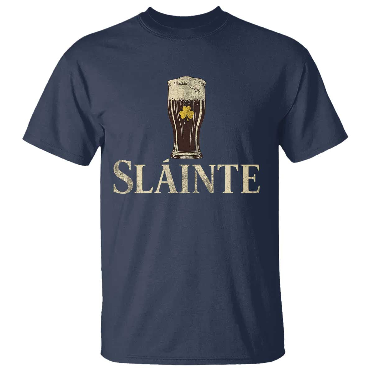 Funny Slainte Stout Beer Irish Drinking St Patricks Day T Shirt