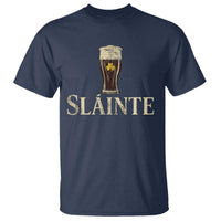 Funny Slainte Stout Beer Irish Drinking St Patricks Day T Shirt