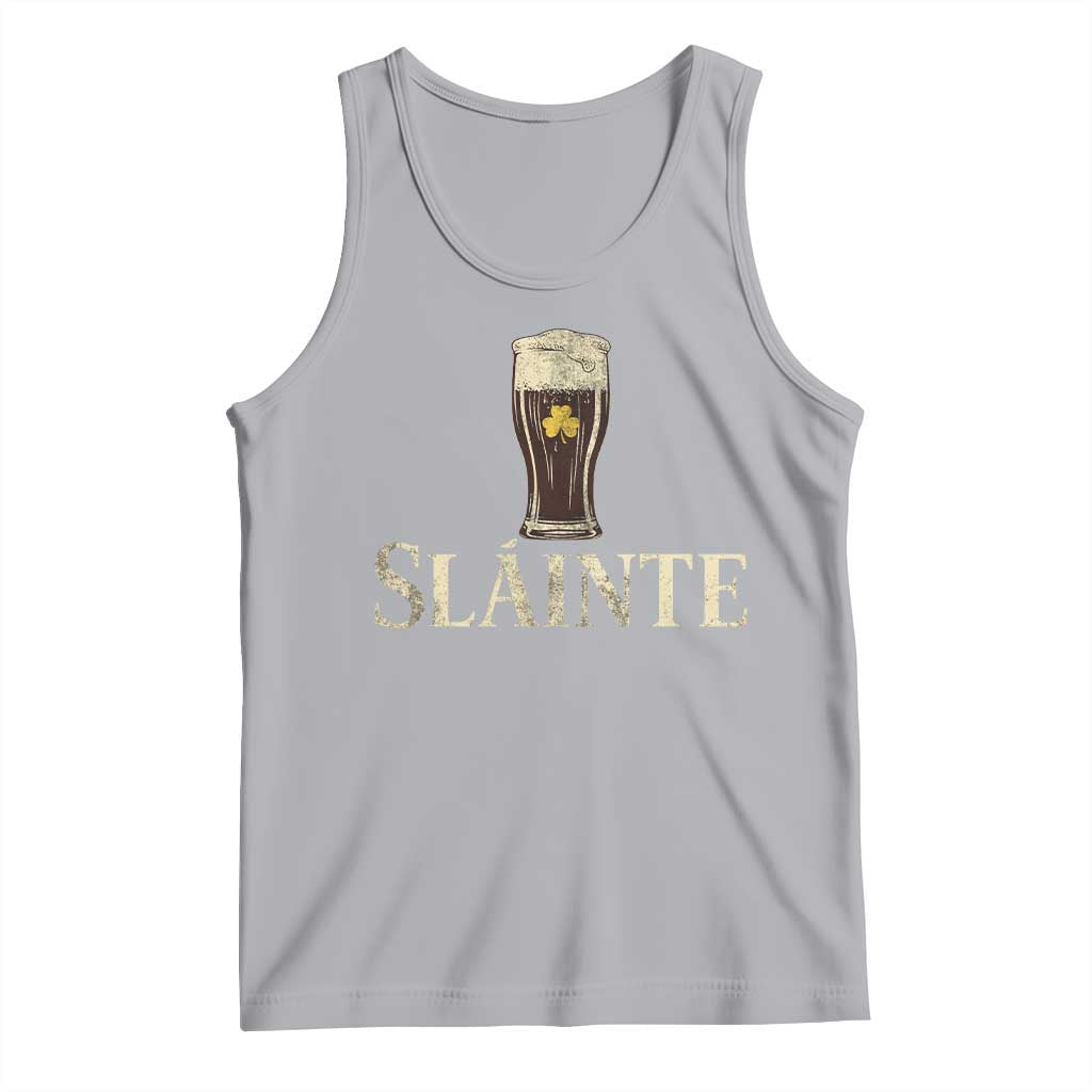 Funny Slainte Stout Beer Irish Drinking St Patricks Day Tank Top