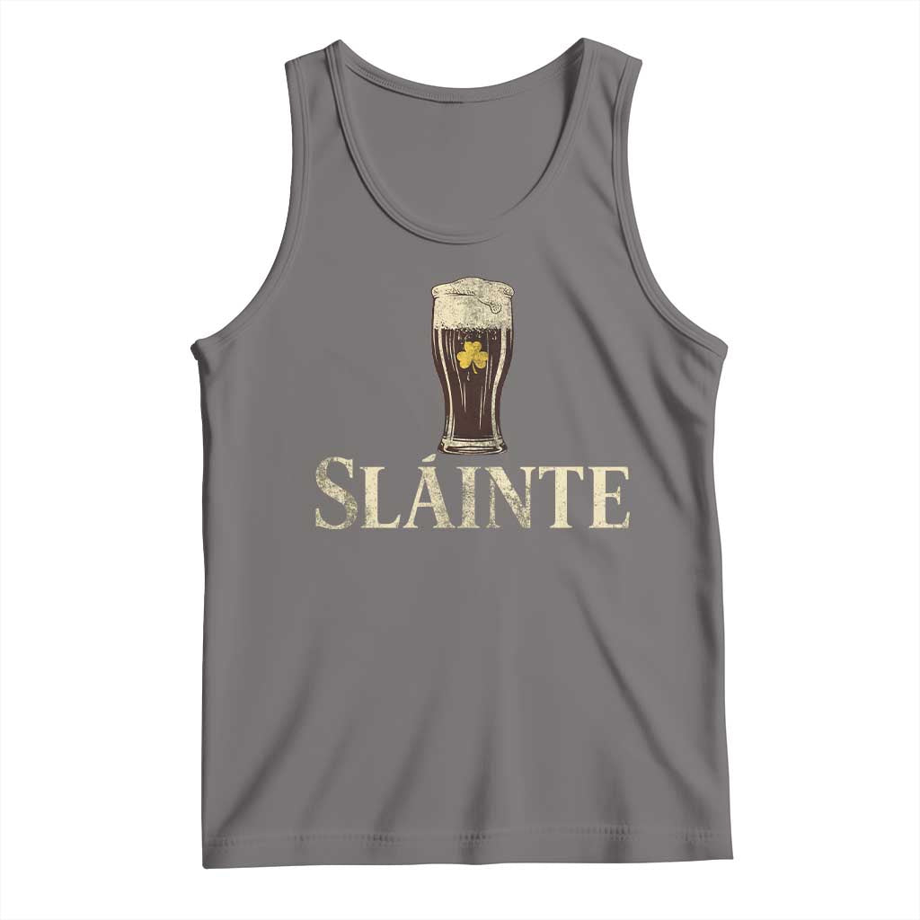 Funny Slainte Stout Beer Irish Drinking St Patricks Day Tank Top