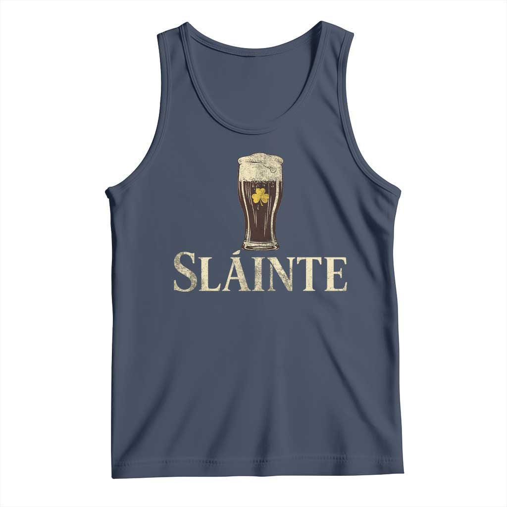 Funny Slainte Stout Beer Irish Drinking St Patricks Day Tank Top