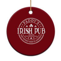 Funny Paddys Irish Pub Ceramic Ornament The Worst Bar In America St Patricks Day Beer Drinking