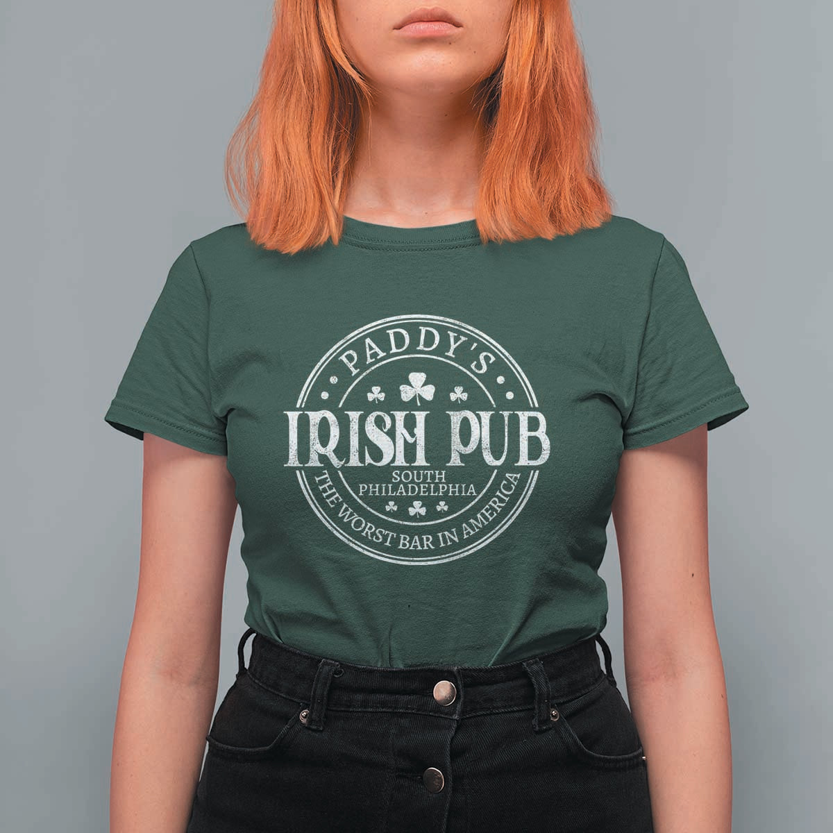 Funny Paddys Irish Pub T Shirt For Women The Worst Bar In America St Patricks Day Beer Drinking