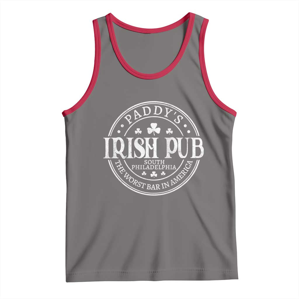 Funny Paddys Irish Pub Tank Top The Worst Bar In America St Patricks Day Beer Drinking