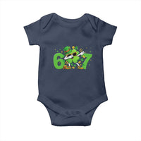 Funny Six Seven 67 St Patricks Day Dabbing Shamrock Baby Onesie