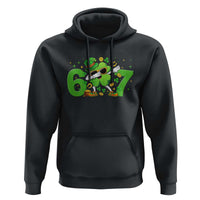 Funny Six Seven 67 St Patricks Day Dabbing Shamrock Hoodie