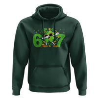Funny Six Seven 67 St Patricks Day Dabbing Shamrock Hoodie