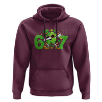 Funny Six Seven 67 St Patricks Day Dabbing Shamrock Hoodie