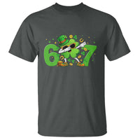 Funny Six Seven 67 St Patricks Day Dabbing Shamrock T Shirt