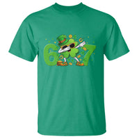 Funny Six Seven 67 St Patricks Day Dabbing Shamrock T Shirt