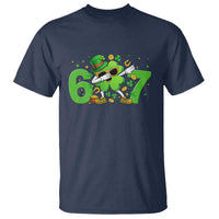 Funny Six Seven 67 St Patricks Day Dabbing Shamrock T Shirt
