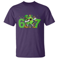 Funny Six Seven 67 St Patricks Day Dabbing Shamrock T Shirt