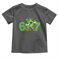 Funny Six Seven 67 St Patricks Day Dabbing Shamrock Toddler T Shirt