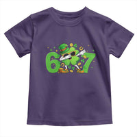 Funny Six Seven 67 St Patricks Day Dabbing Shamrock Toddler T Shirt
