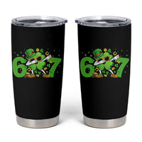 Funny Six Seven 67 St Patricks Day Dabbing Shamrock Tumbler Cup