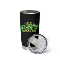 Funny Six Seven 67 St Patricks Day Dabbing Shamrock Tumbler Cup