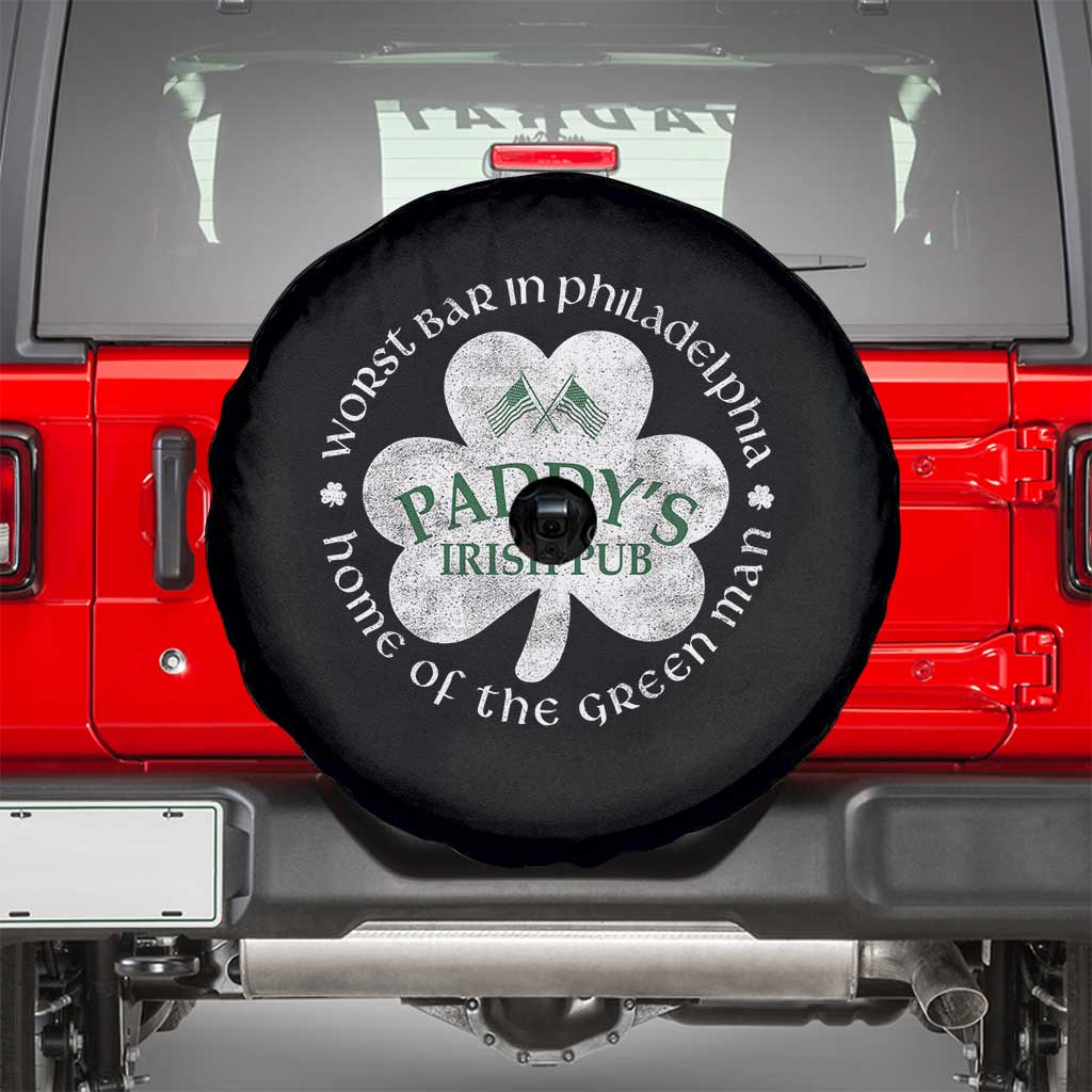 Funny Paddys Irish Pub Spare Tire Cover Worst Bar In Philadelphia St Patricks Day Beer Drinking