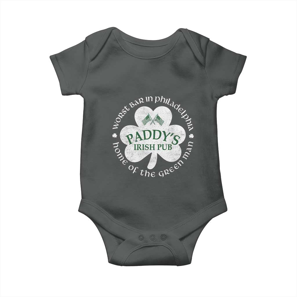 Funny Paddys Irish Pub Baby Onesie Worst Bar In Philadelphia St Patricks Day Beer Drinking
