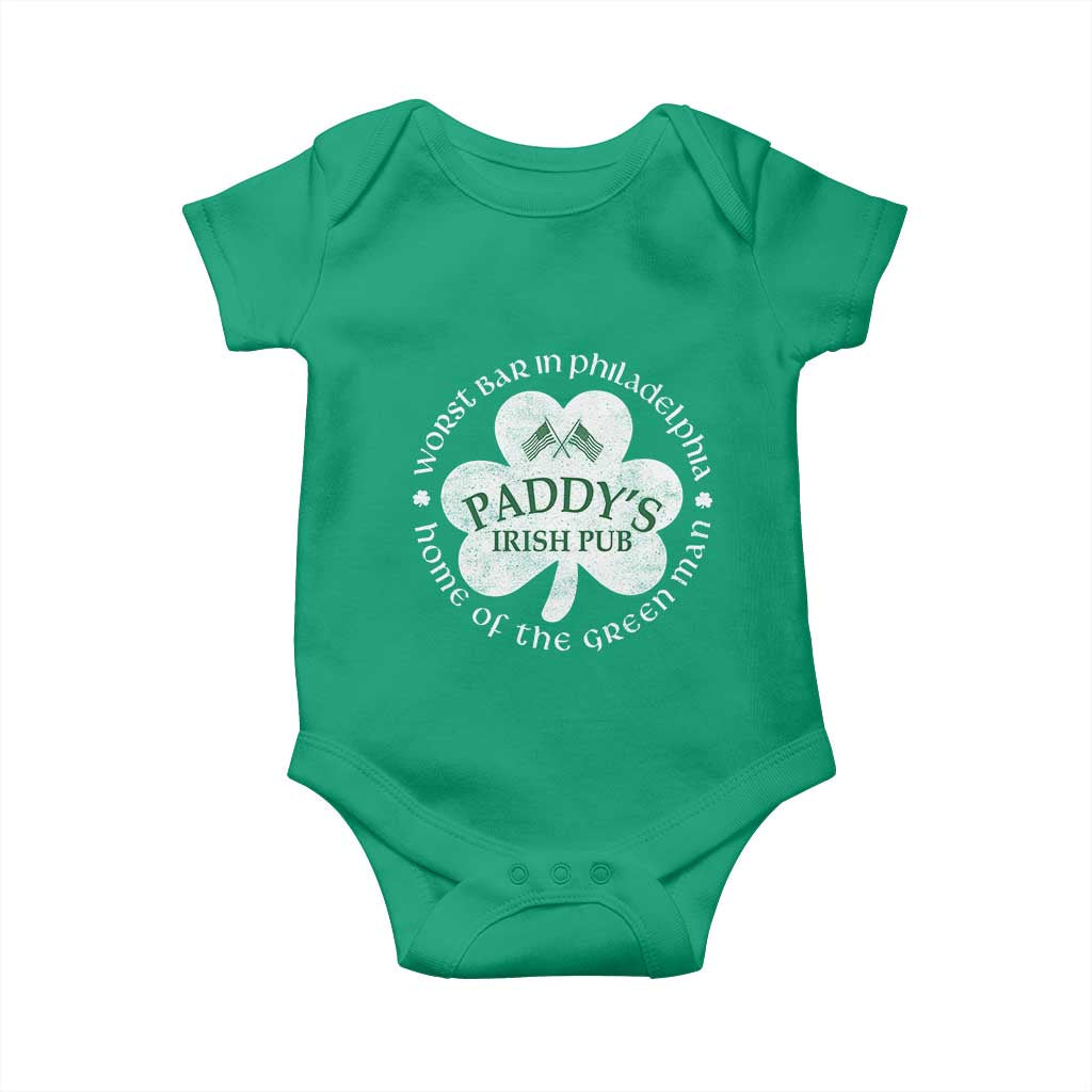 Funny Paddys Irish Pub Baby Onesie Worst Bar In Philadelphia St Patricks Day Beer Drinking