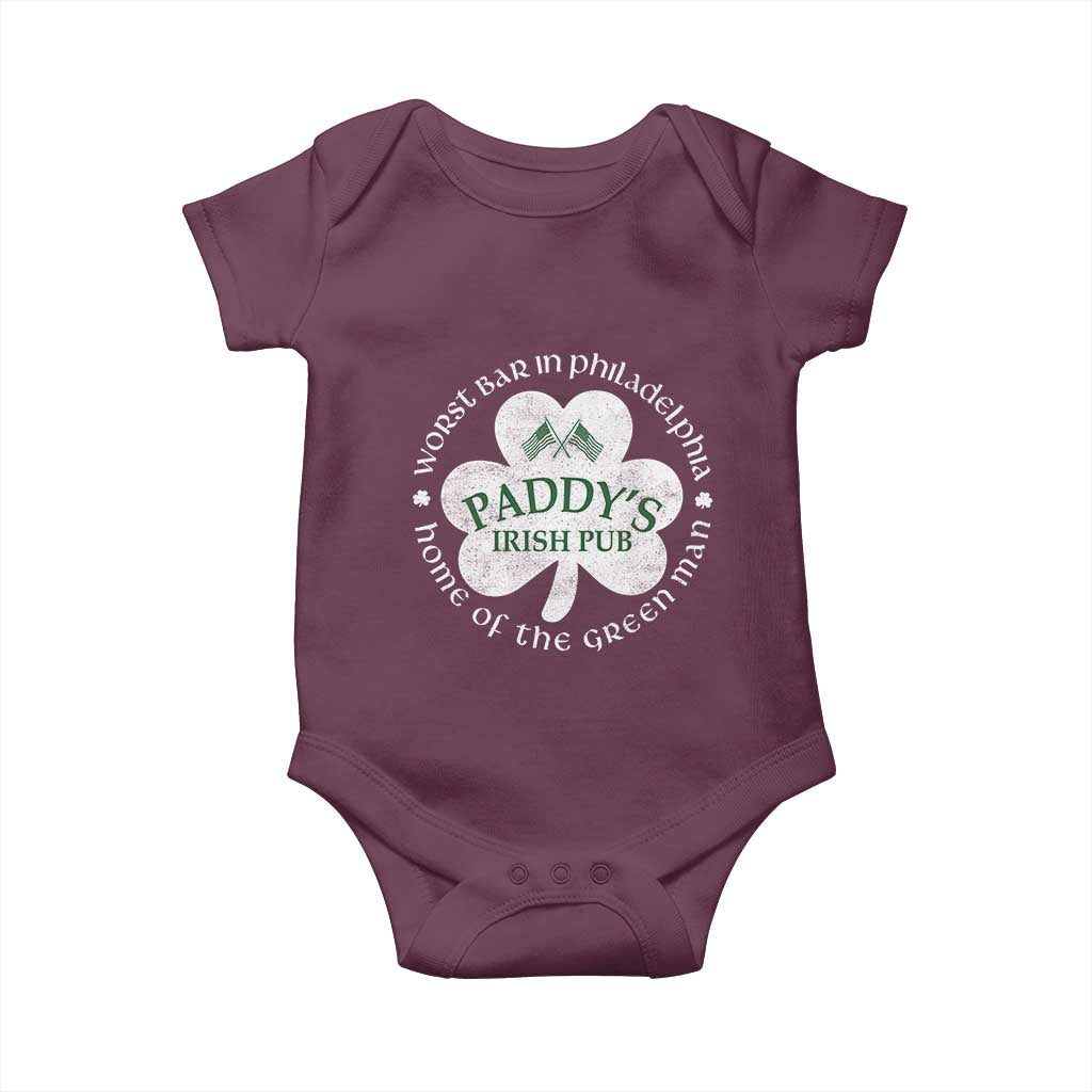 Funny Paddys Irish Pub Baby Onesie Worst Bar In Philadelphia St Patricks Day Beer Drinking