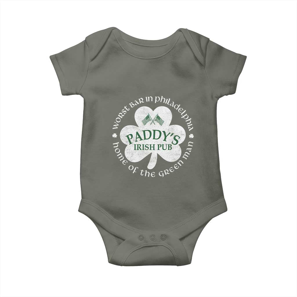 Funny Paddys Irish Pub Baby Onesie Worst Bar In Philadelphia St Patricks Day Beer Drinking