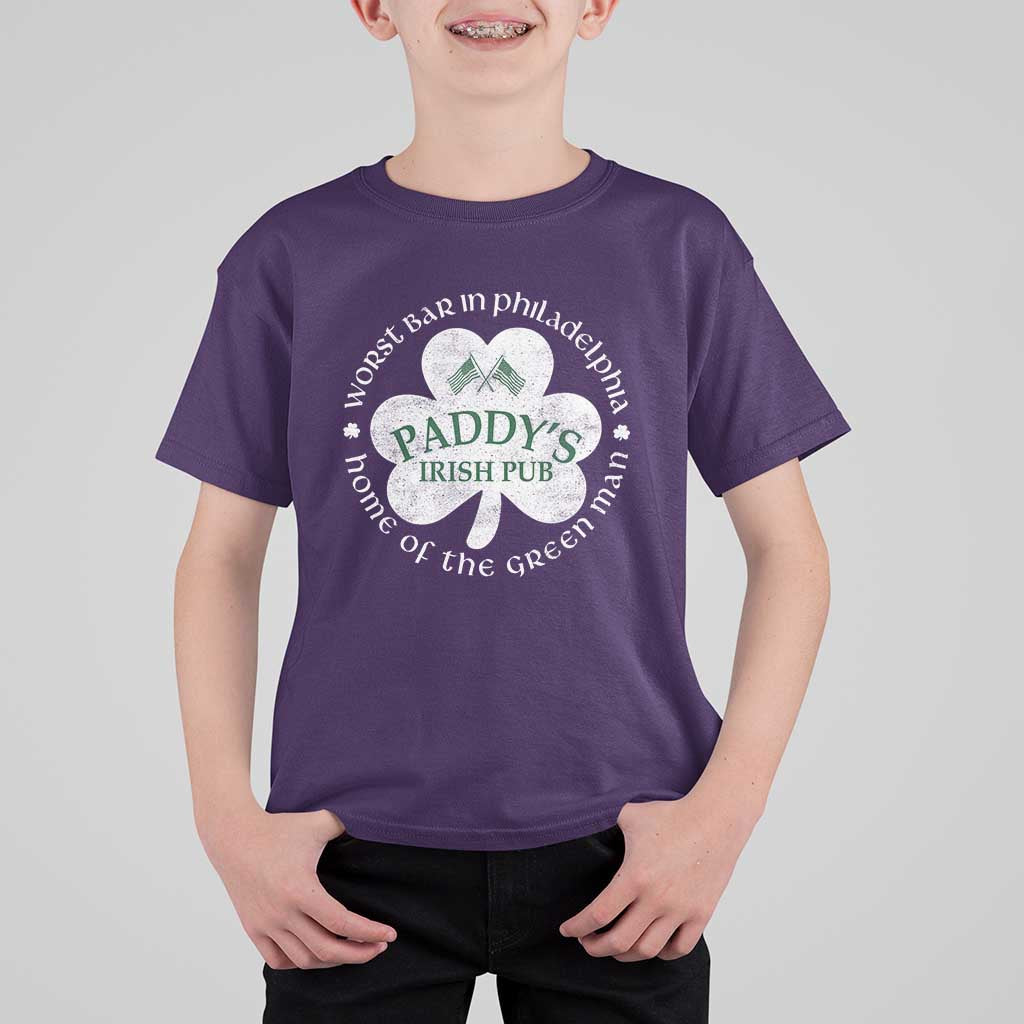 Funny Paddys Irish Pub T Shirt For Kid Worst Bar In Philadelphia St Patricks Day Beer Drinking