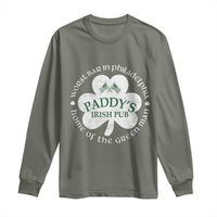Funny Paddys Irish Pub Long Sleeve Shirt Worst Bar In Philadelphia St Patricks Day Beer Drinking
