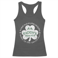 Funny Paddys Irish Pub Racerback Tank Top Worst Bar In Philadelphia St Patricks Day Beer Drinking