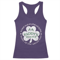 Funny Paddys Irish Pub Racerback Tank Top Worst Bar In Philadelphia St Patricks Day Beer Drinking