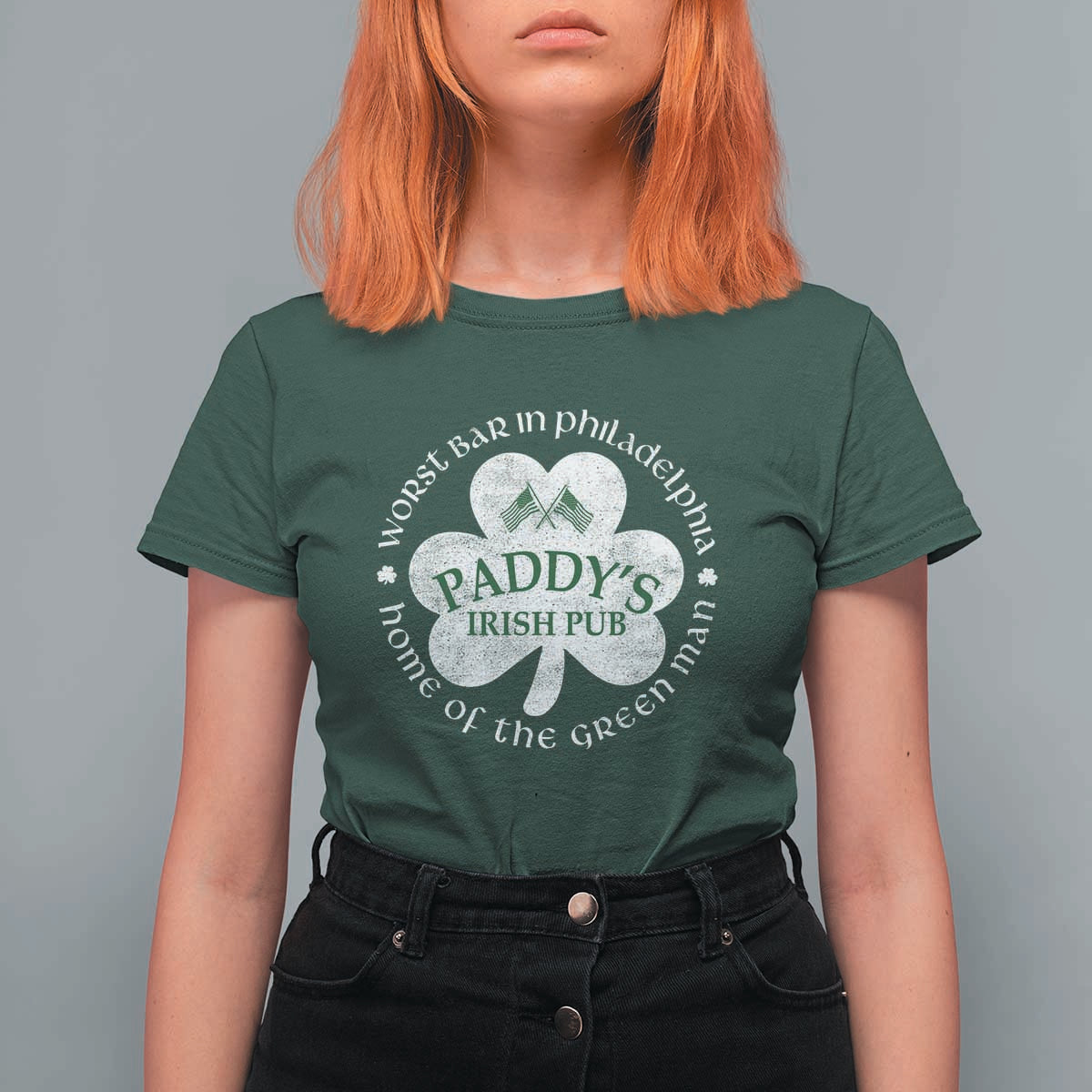 Funny Paddys Irish Pub T Shirt For Women Worst Bar In Philadelphia St Patricks Day Beer Drinking