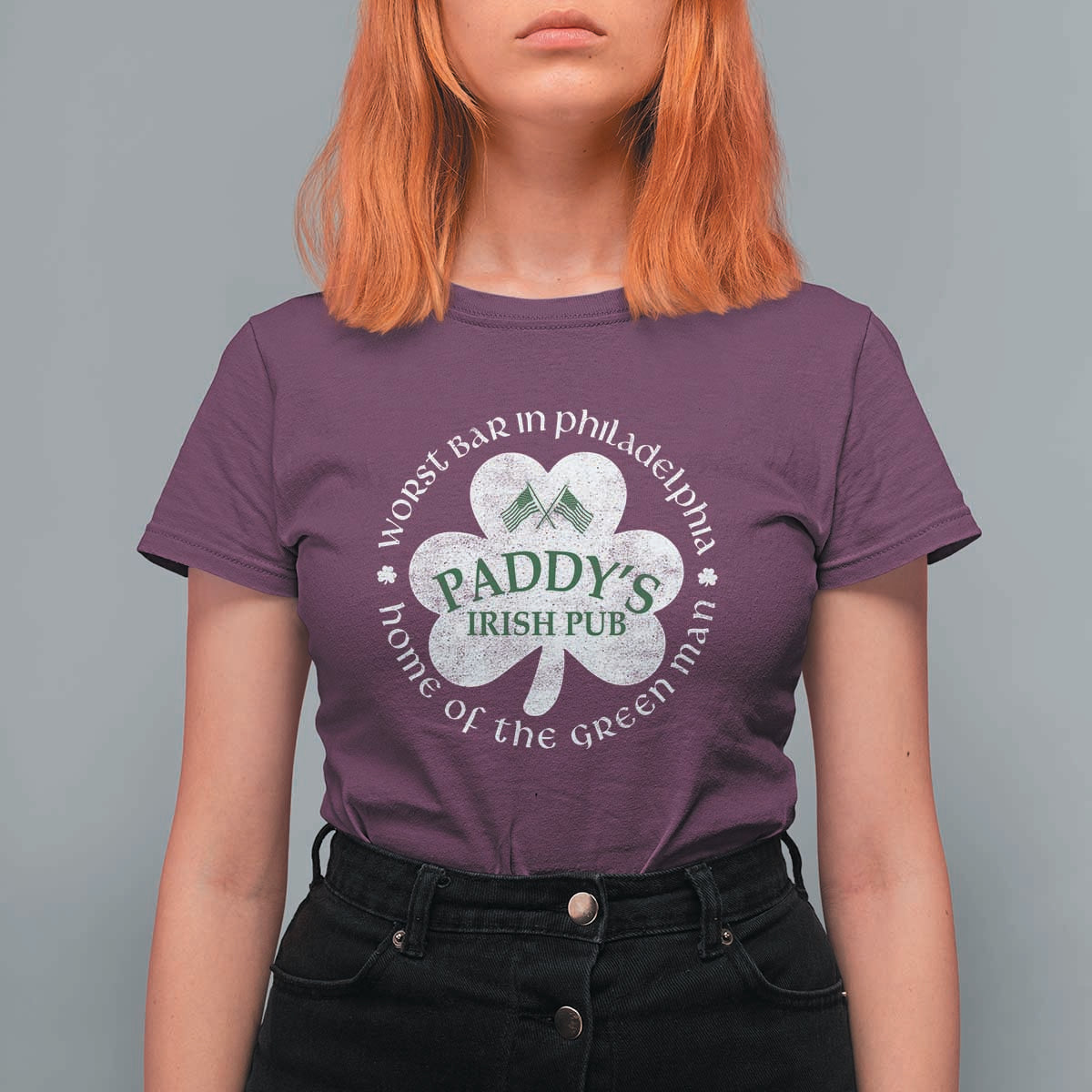 Funny Paddys Irish Pub T Shirt For Women Worst Bar In Philadelphia St Patricks Day Beer Drinking