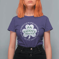 Funny Paddys Irish Pub T Shirt For Women Worst Bar In Philadelphia St Patricks Day Beer Drinking