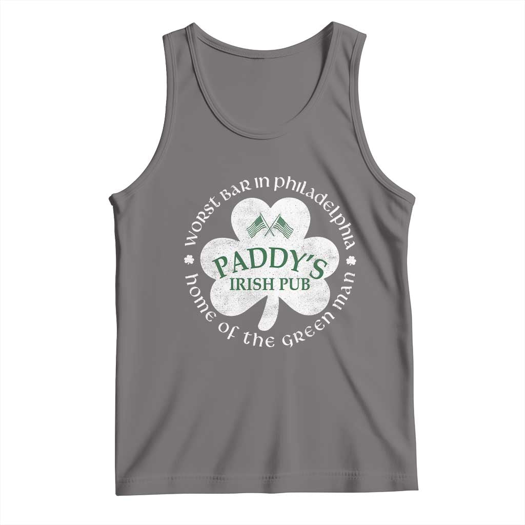 Funny Paddys Irish Pub Tank Top Worst Bar In Philadelphia St Patricks Day Beer Drinking