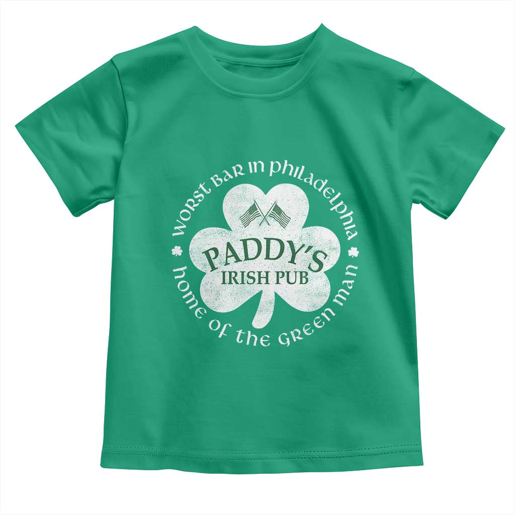 Funny Paddys Irish Pub Toddler T Shirt Worst Bar In Philadelphia St Patricks Day Beer Drinking