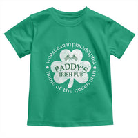 Funny Paddys Irish Pub Toddler T Shirt Worst Bar In Philadelphia St Patricks Day Beer Drinking