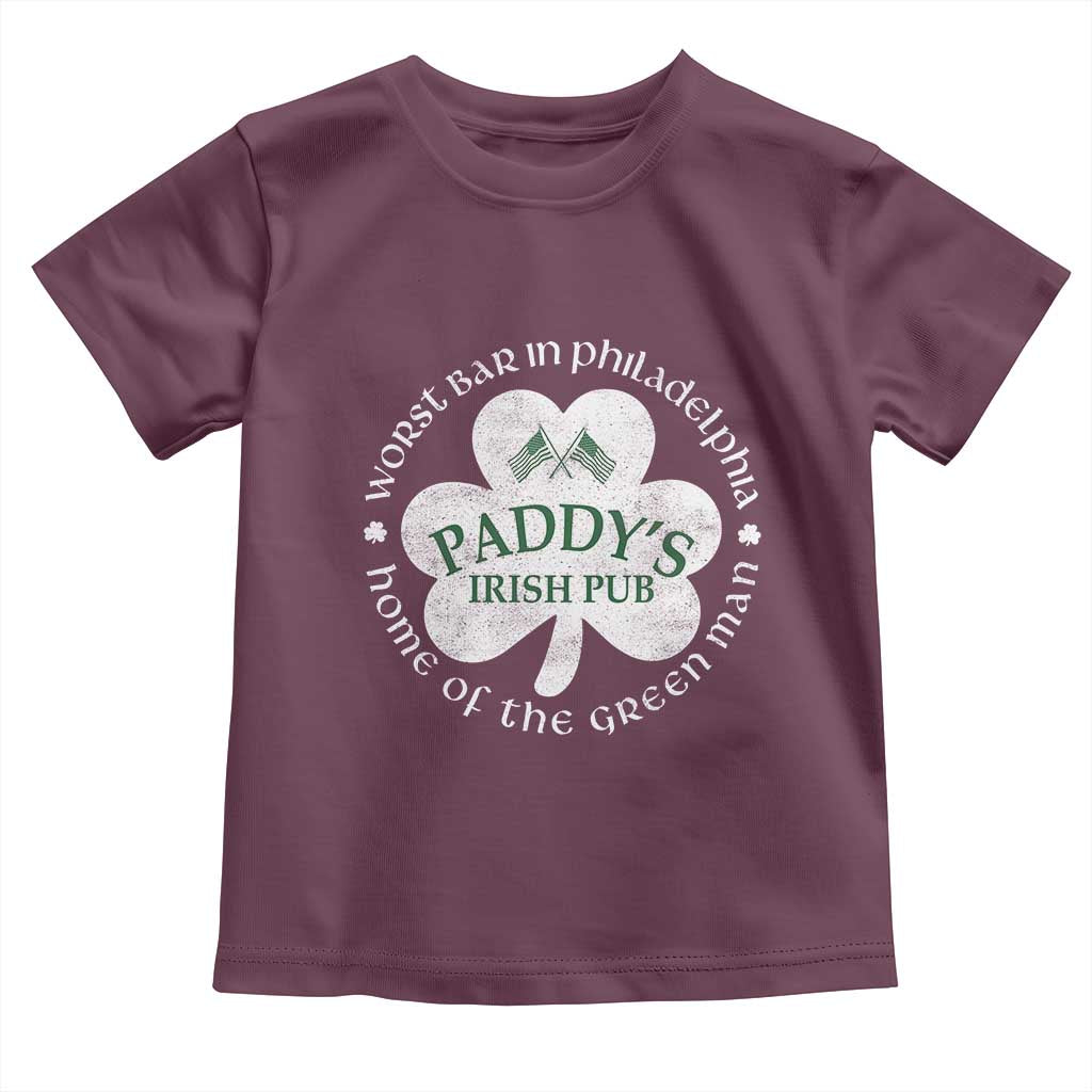 Funny Paddys Irish Pub Toddler T Shirt Worst Bar In Philadelphia St Patricks Day Beer Drinking