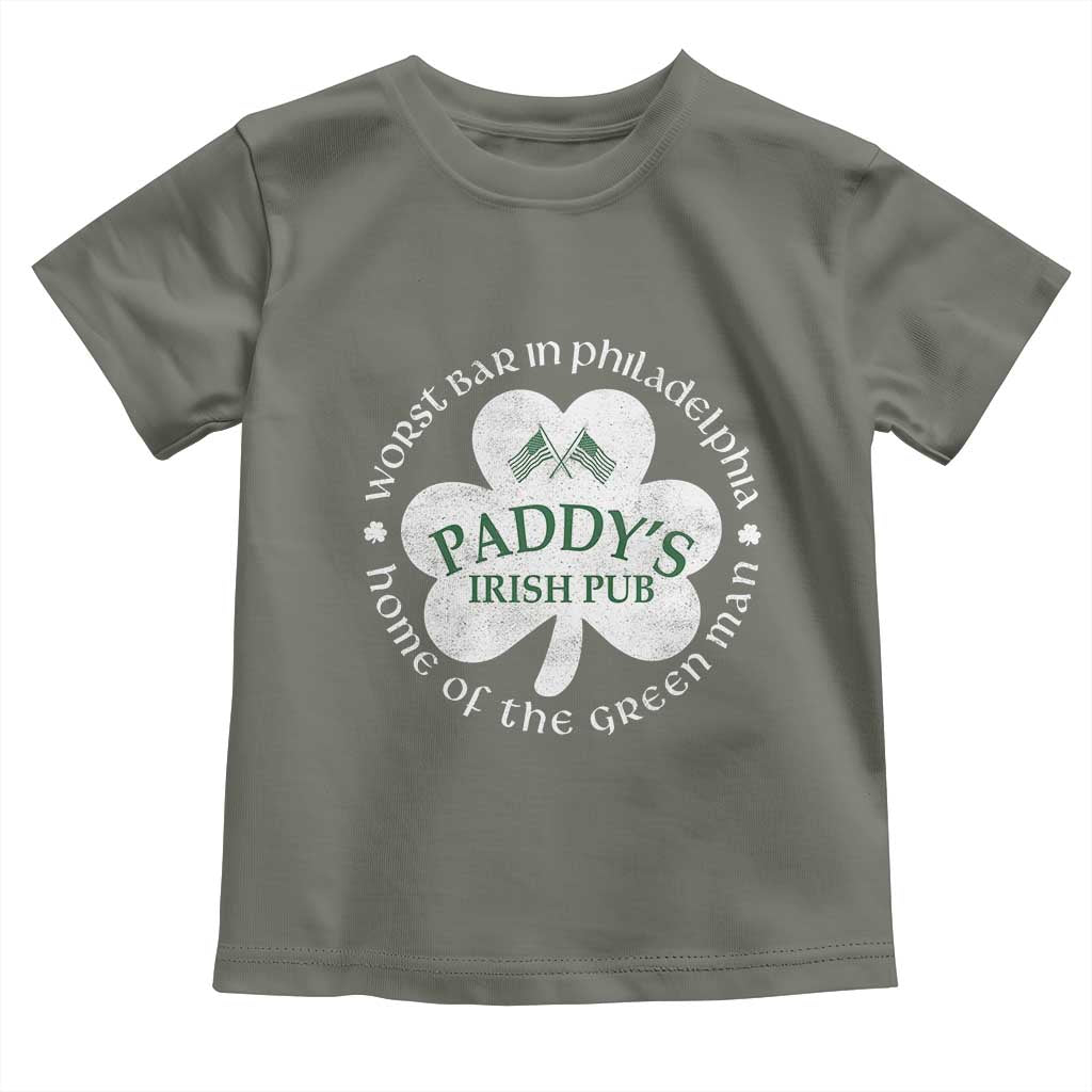 Funny Paddys Irish Pub Toddler T Shirt Worst Bar In Philadelphia St Patricks Day Beer Drinking