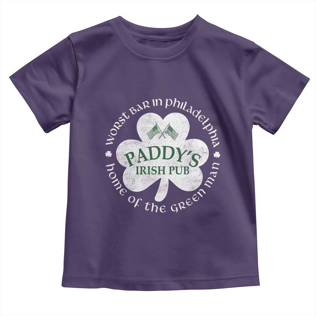 Funny Paddys Irish Pub Toddler T Shirt Worst Bar In Philadelphia St Patricks Day Beer Drinking